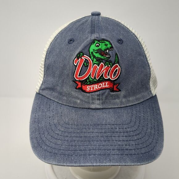 Dino Stroll Snapback Mesh Back Trucker Hat Blue One Size Sportsman - Picture 2 of 8